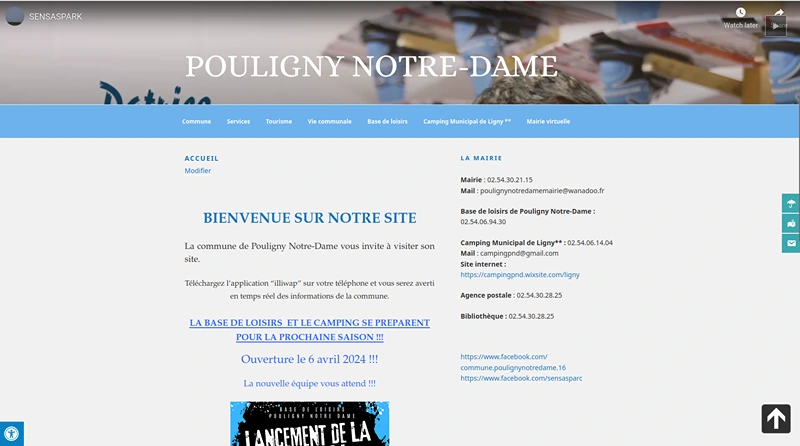 Former website of Pouligny Notre-Dame, France